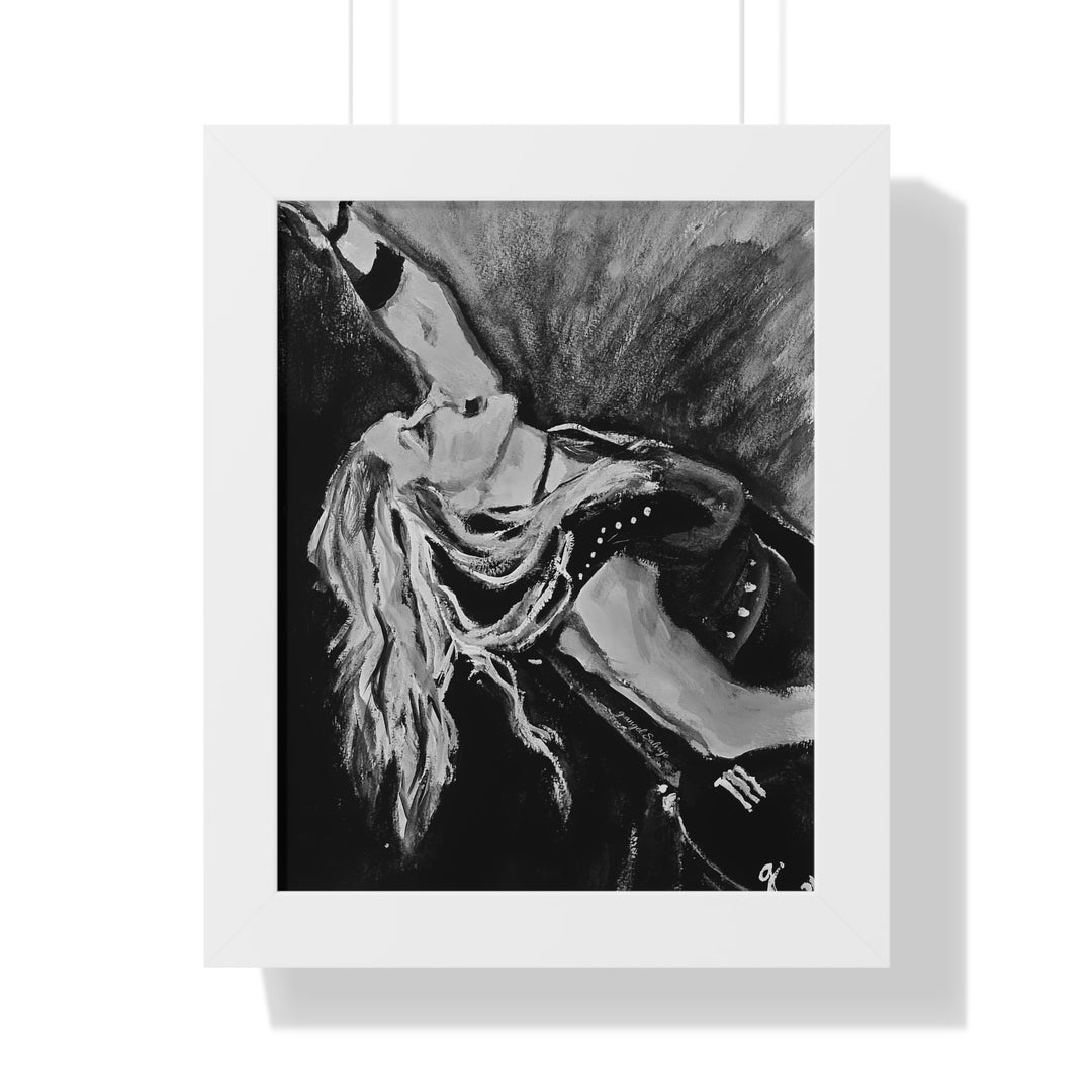 Vertical Poster - Nita Strauss Black and White Rock and Roll Series