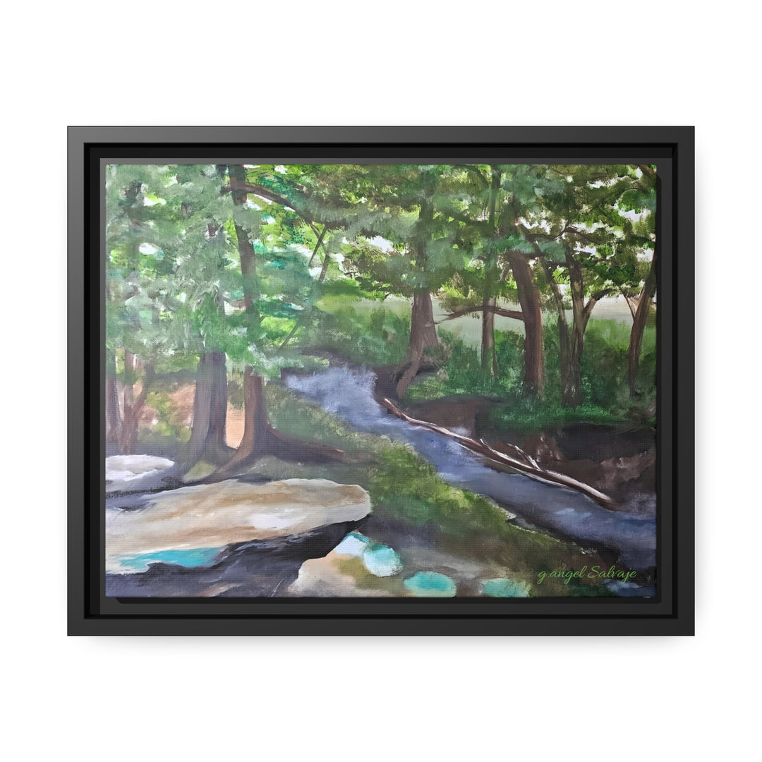 Rivers Within Matte Canvas, Black Frame