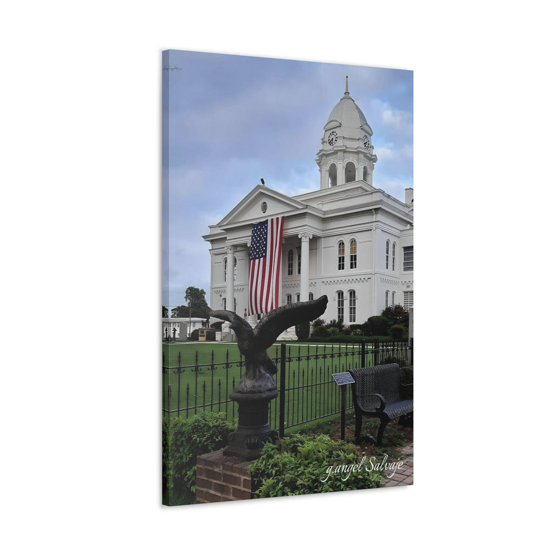 Colbert County Flag and Eagle Canvas Gallery Wraps