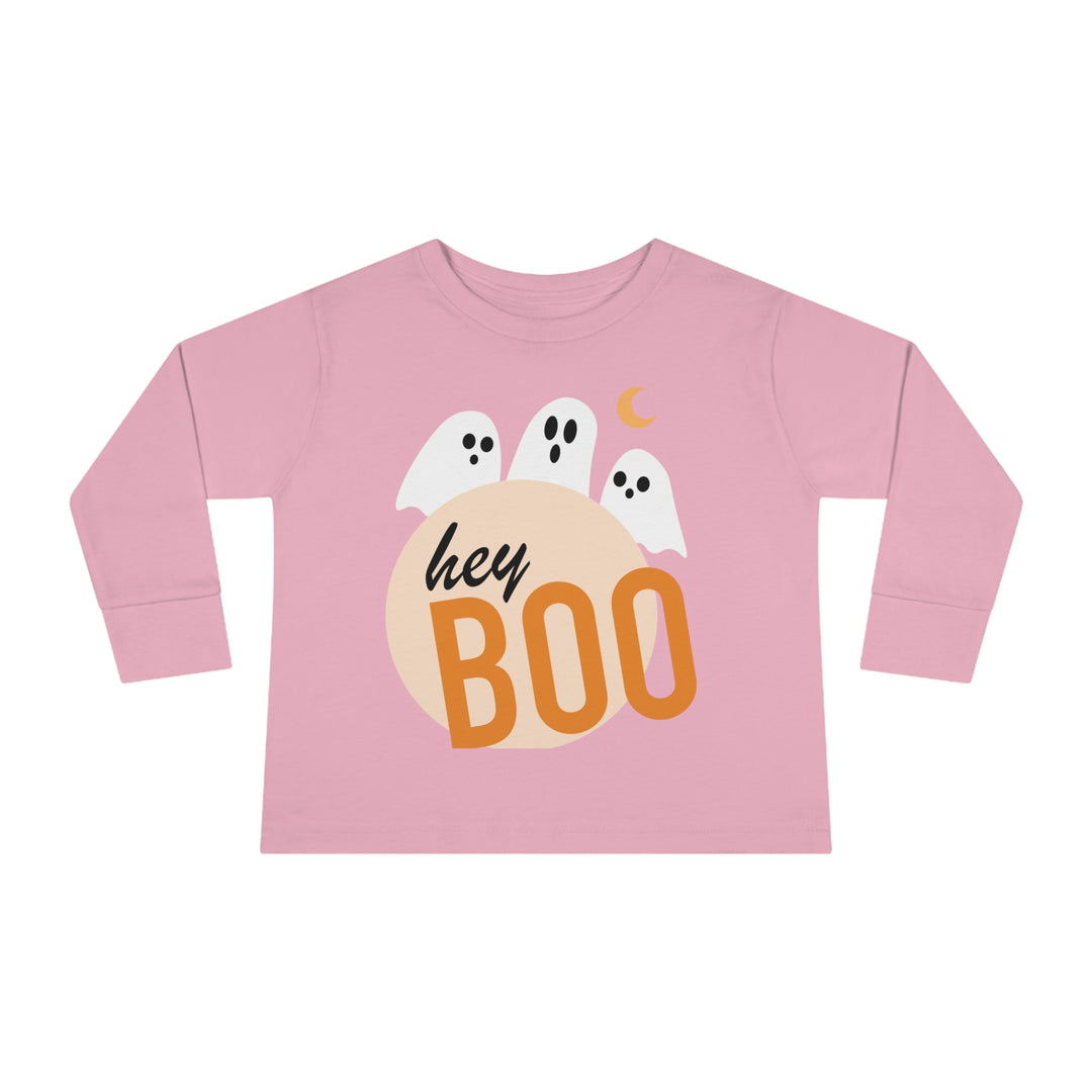 Hey Booo Ghosts Toddler Long Sleeve Tee