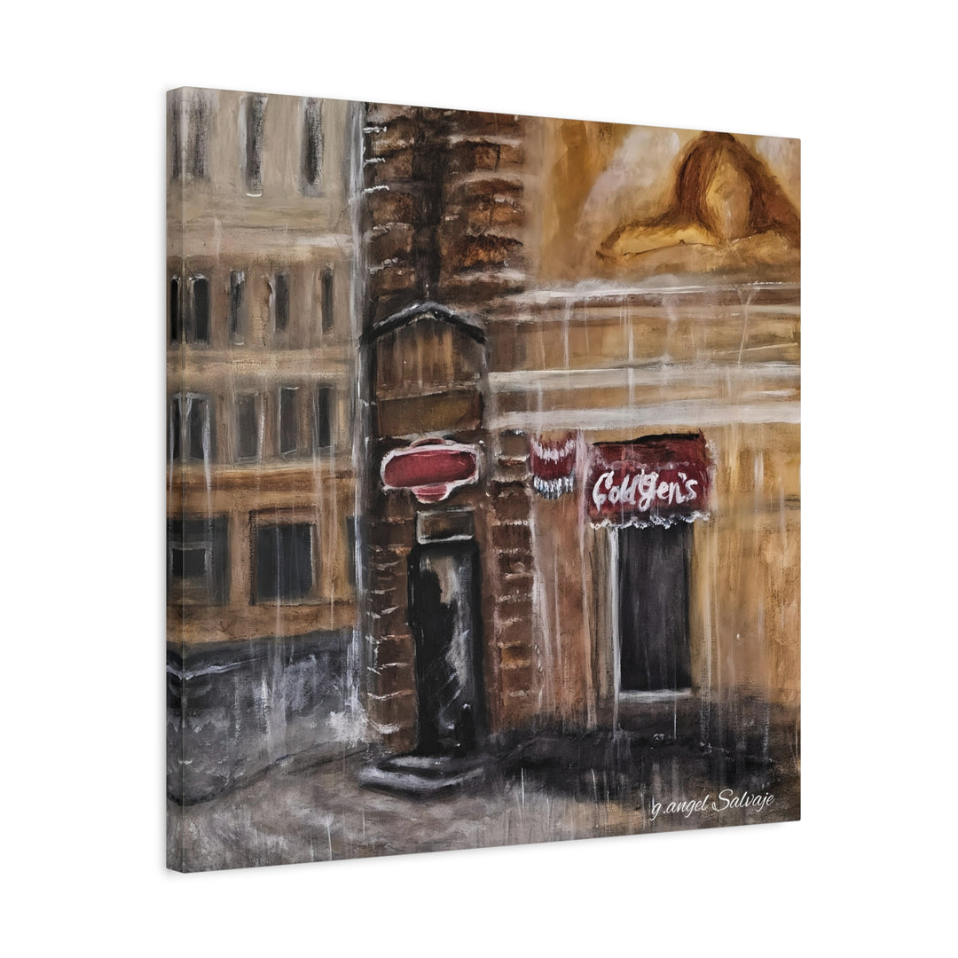 Deep Tones Canvas Print - Tears of Intercession-Urban Rainscape Design