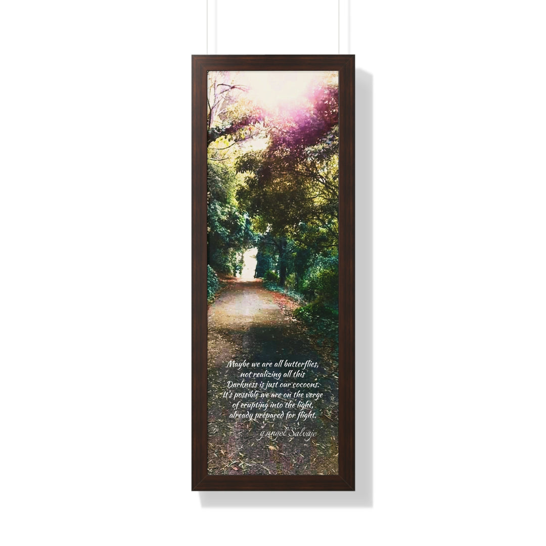 Maybe we are all Butterflies,FRAMED VERTICAL POSTER 1