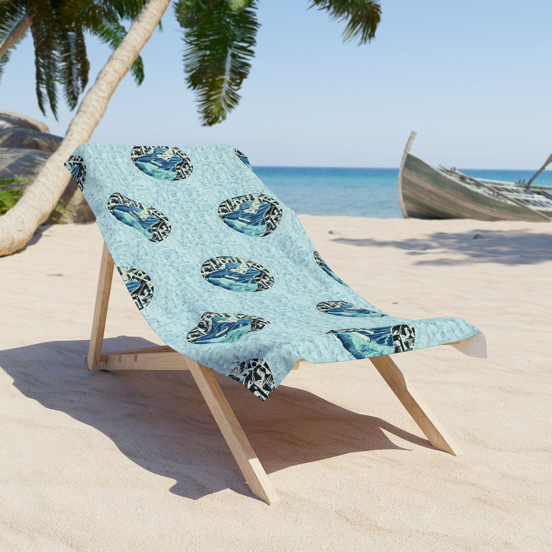 Ocean in a Guitar Beach Towel