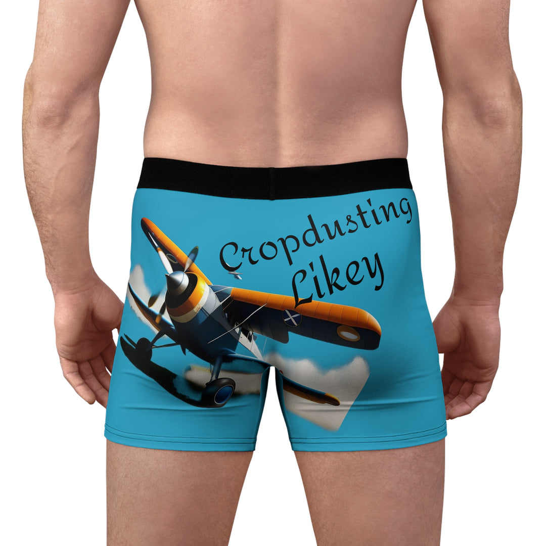 Be informed CROPDUSTING Men's Boxer Briefs (AOP)