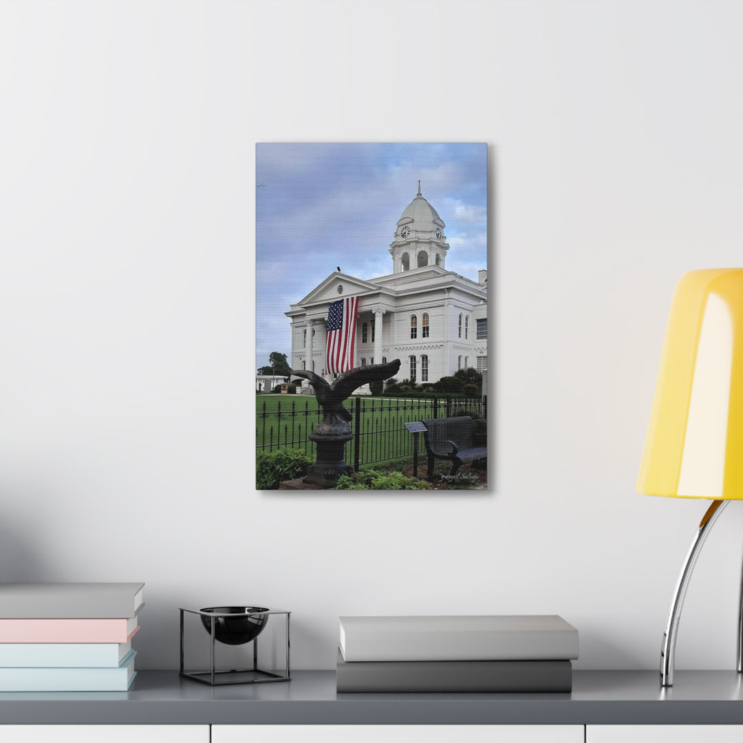 Colbert County Flag and Eagle Canvas Gallery Wraps