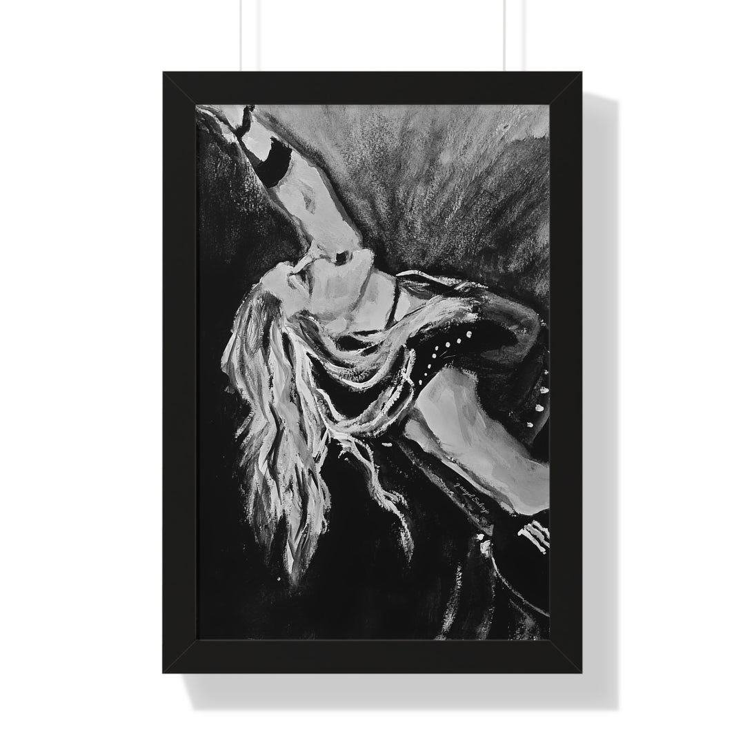 Vertical Poster - Nita Strauss Black and White Rock and Roll Series