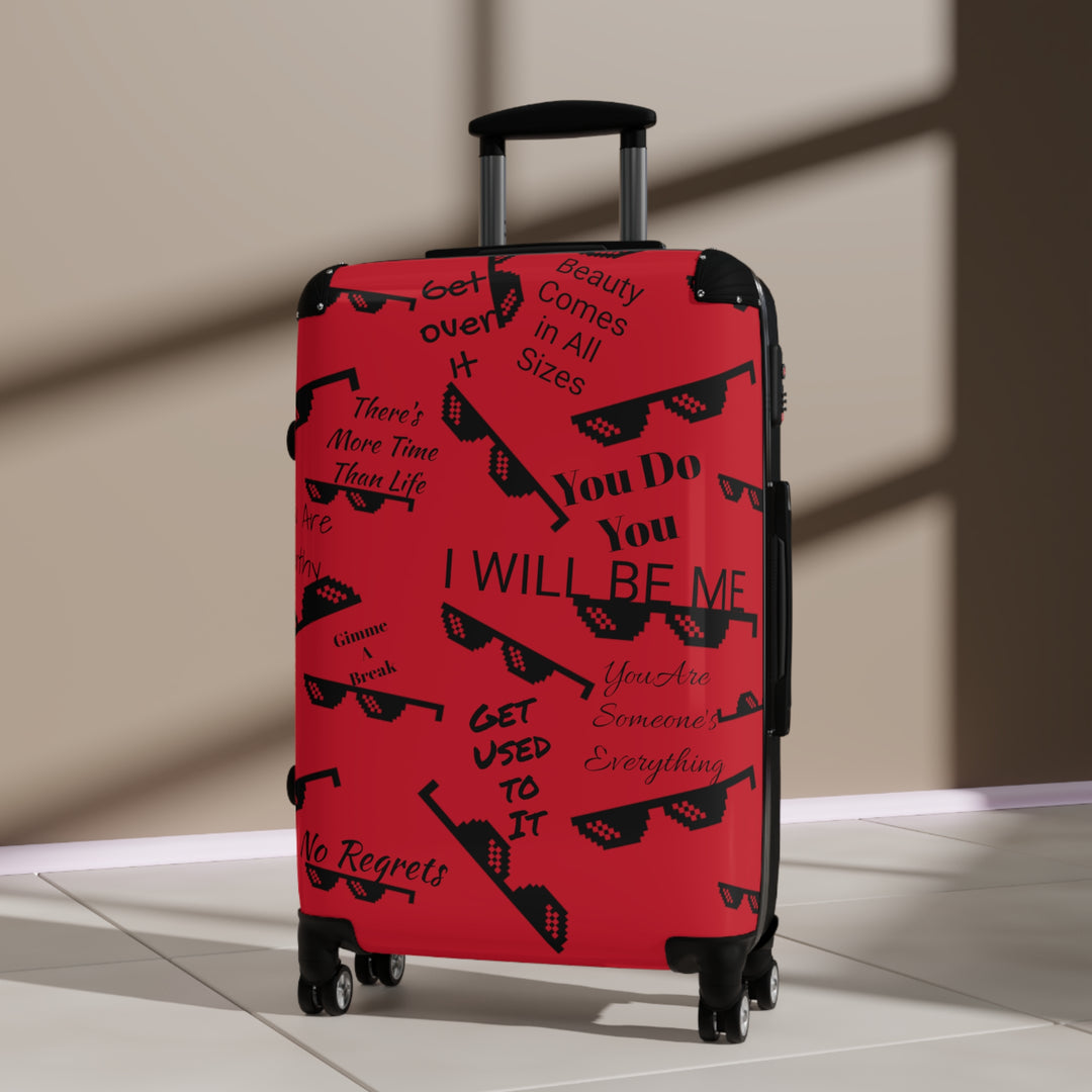 Affirmations and Sunglasses Suitcase