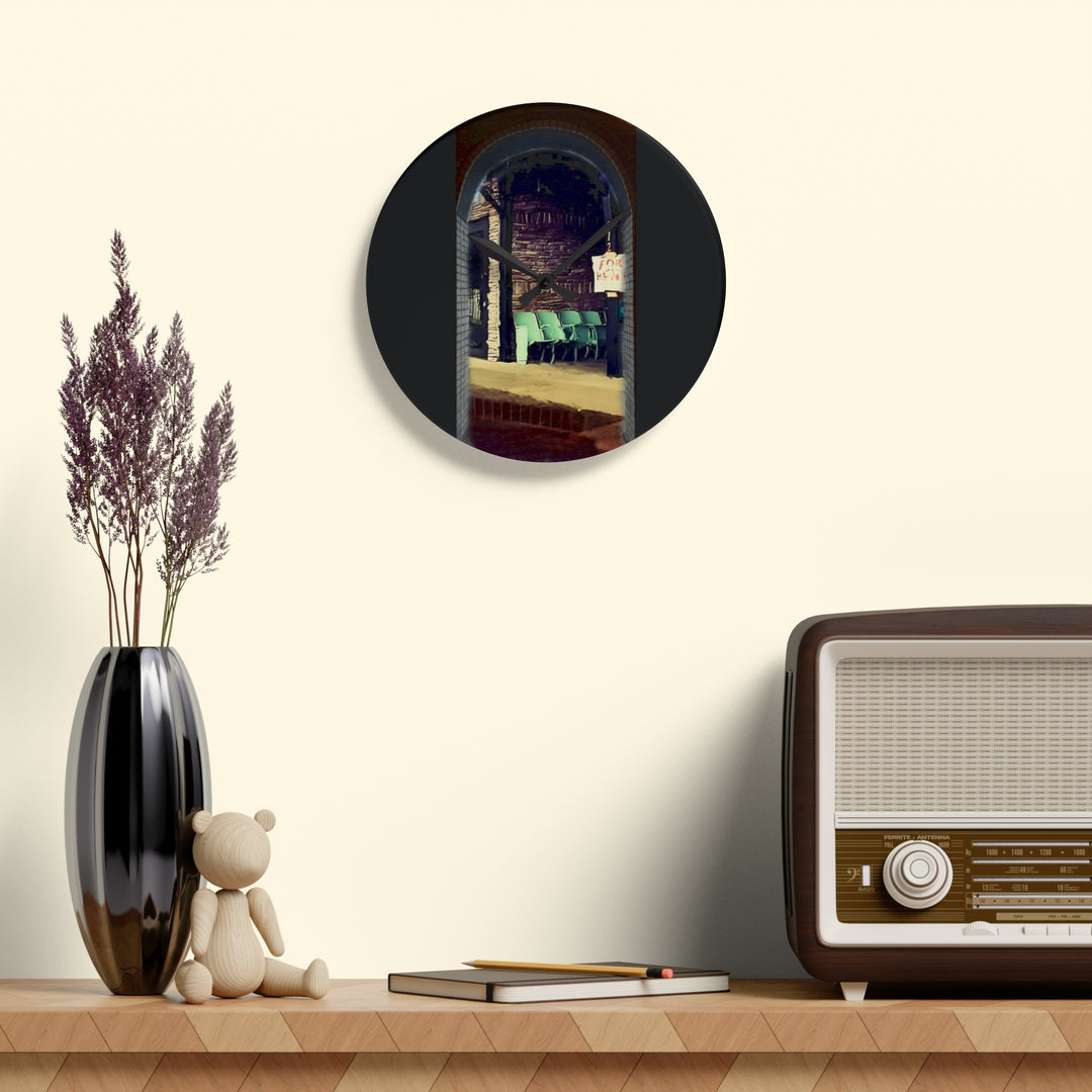 Waystation to Judgement Acrylic Wall Clock
