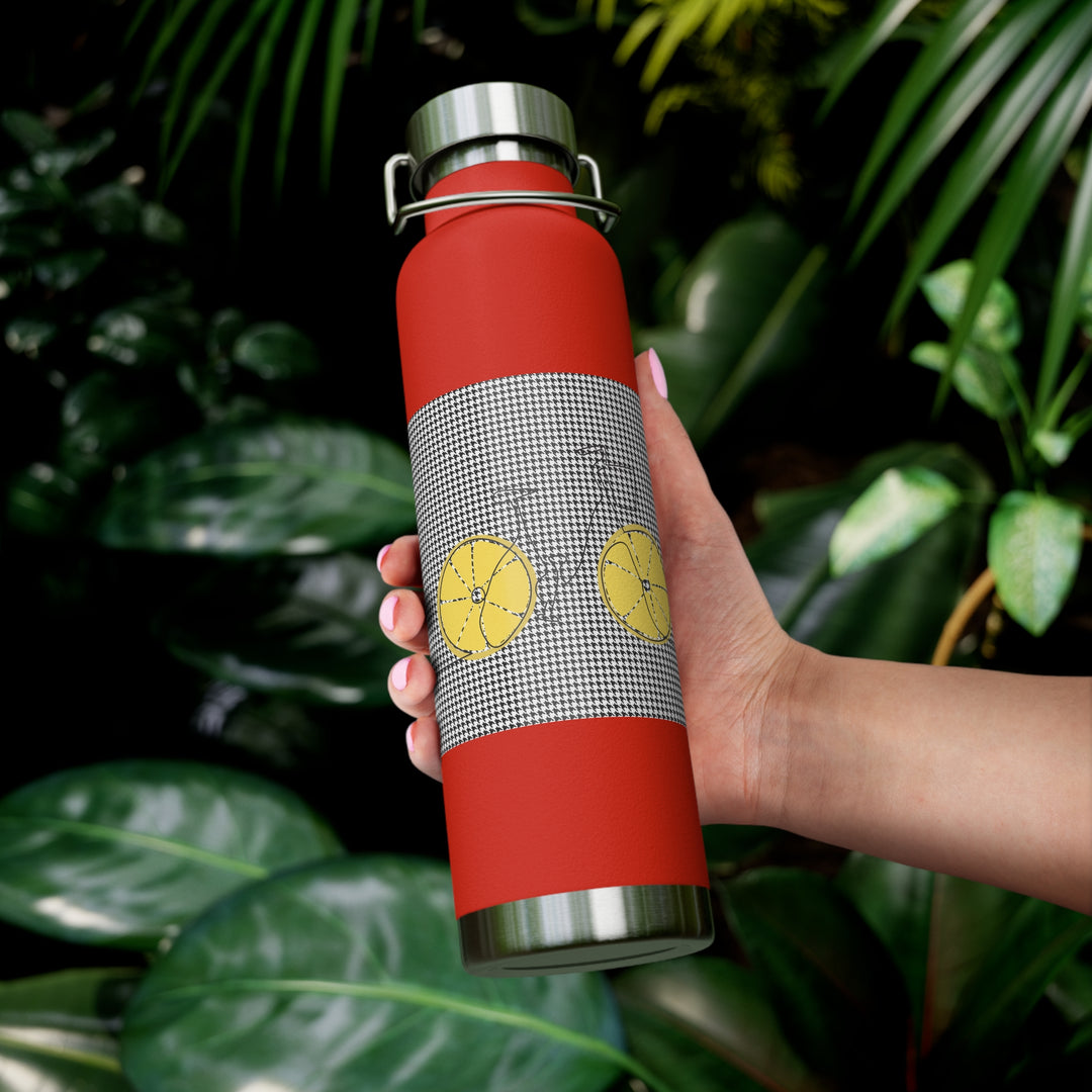 Lemon Keep'uh Pushin'  Copper Vacuum Insulated Bottle, 22oz