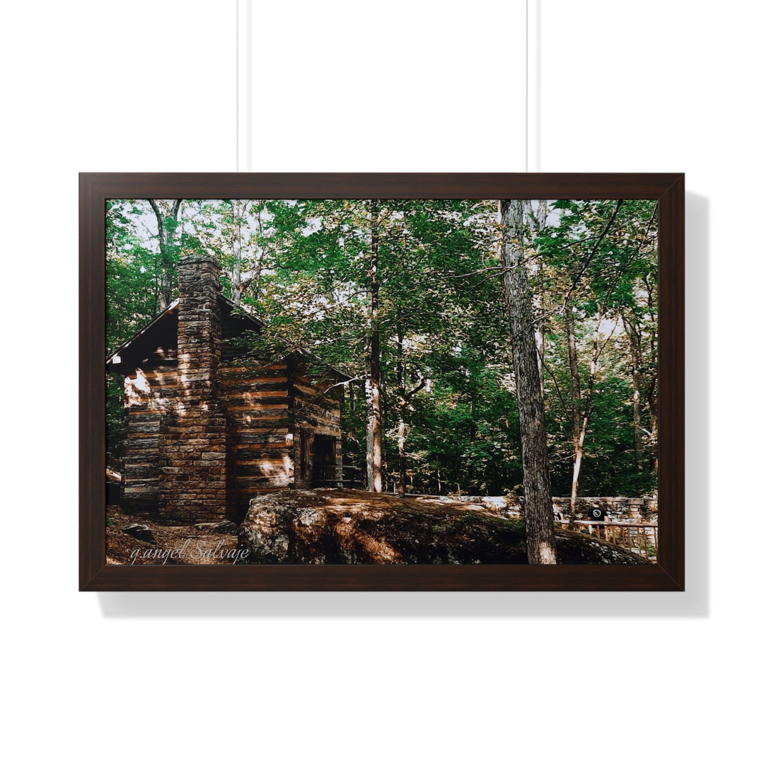 Just a Cabin in the Corner of Gloryland Framed Horizontal Poster