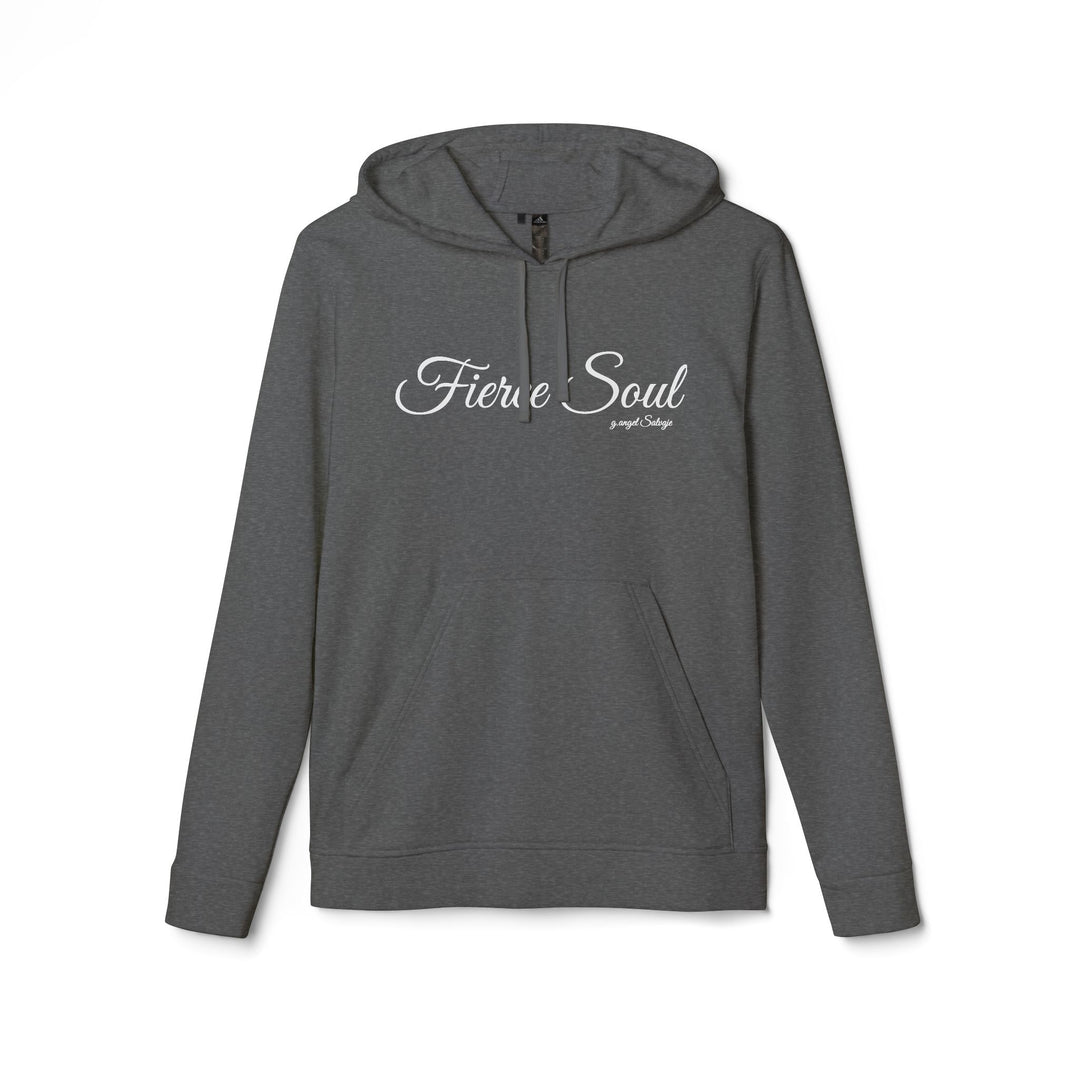 Fierce Soul Fleece Hoodie with 1 Peter 5:10 Bible Verse Design