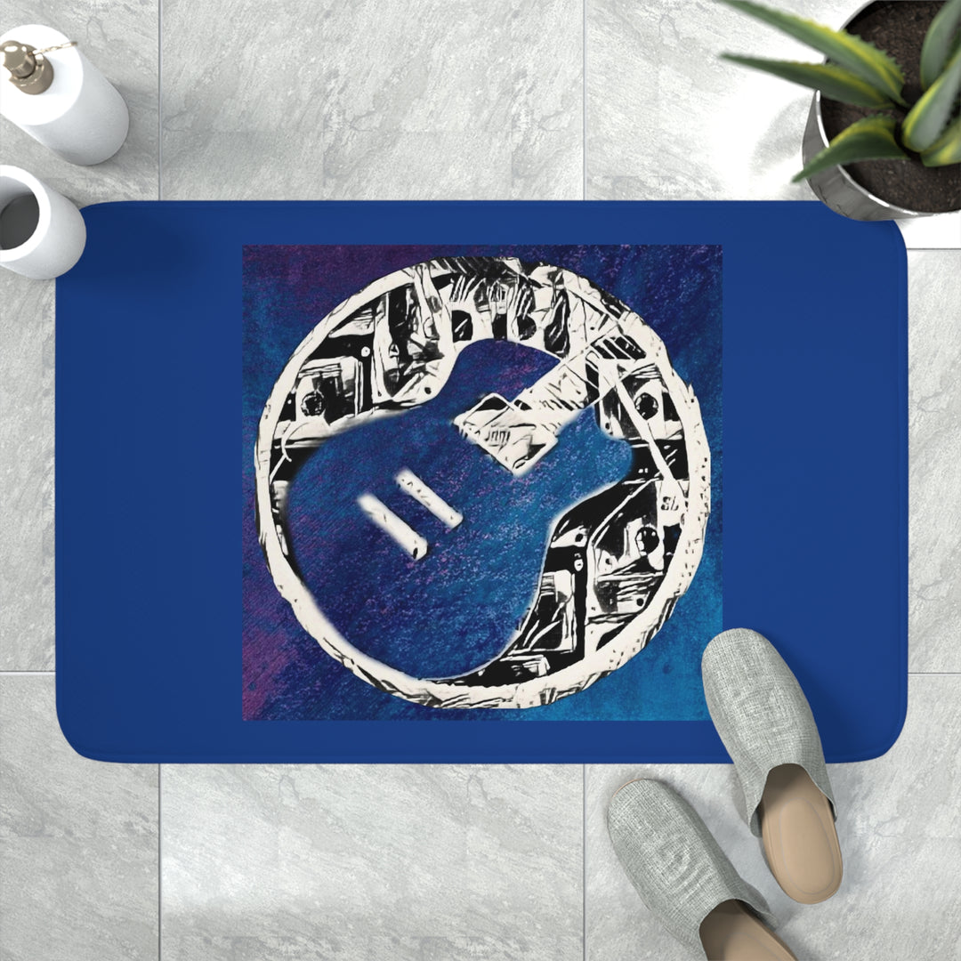 Guitar Galaxy Memory Foam Bath Mat