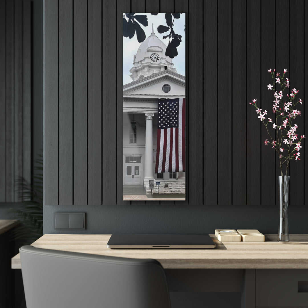 Old Glory on Courthouse Acrylic Prints