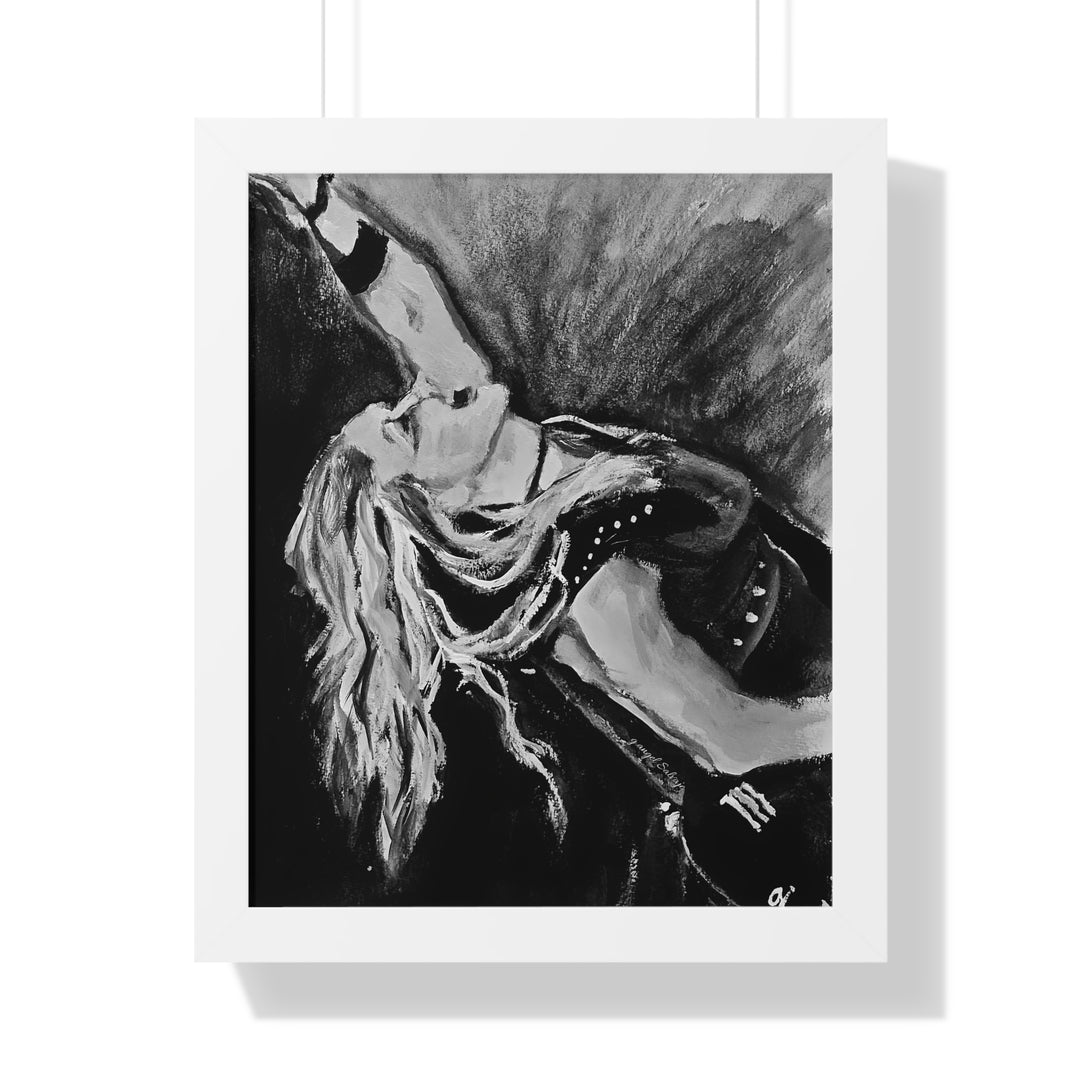 Vertical Poster - Nita Strauss Black and White Rock and Roll Series
