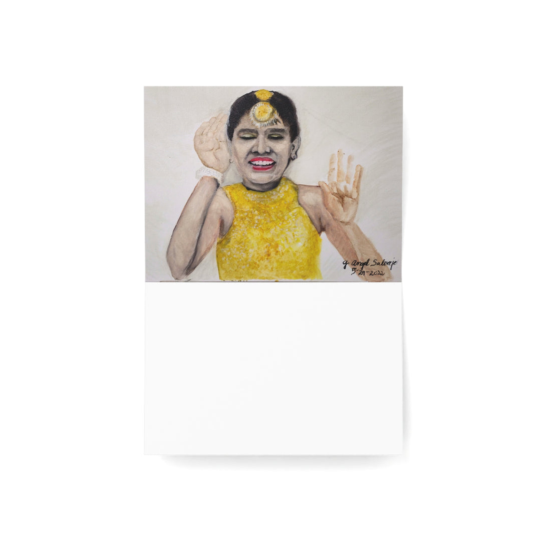 Celebrating Life with Dancing in the Streets Greeting Cards - Handcrafted Designs for All Occasions - Set of 1, 10, 30, 50