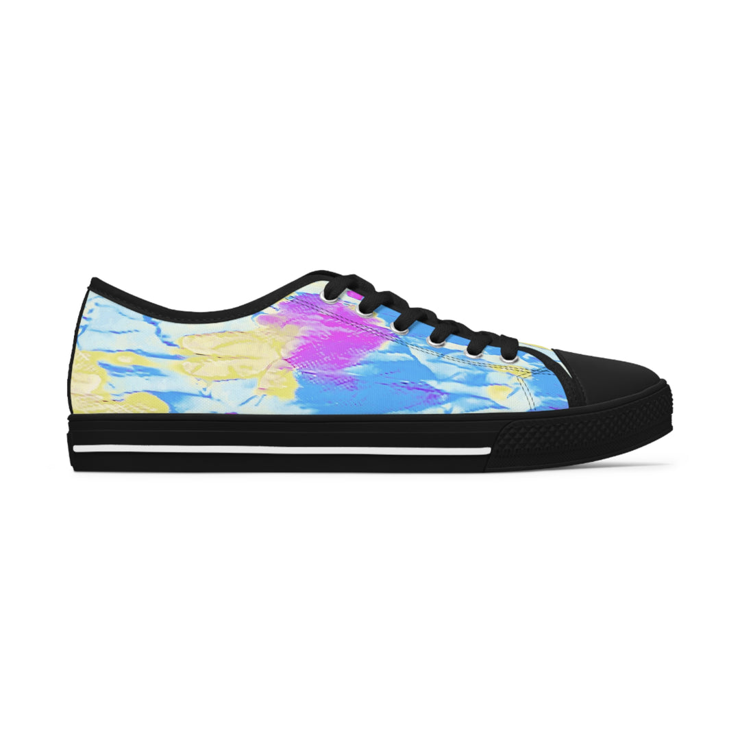 Retro tie dye style Women's Low Top Sneakers