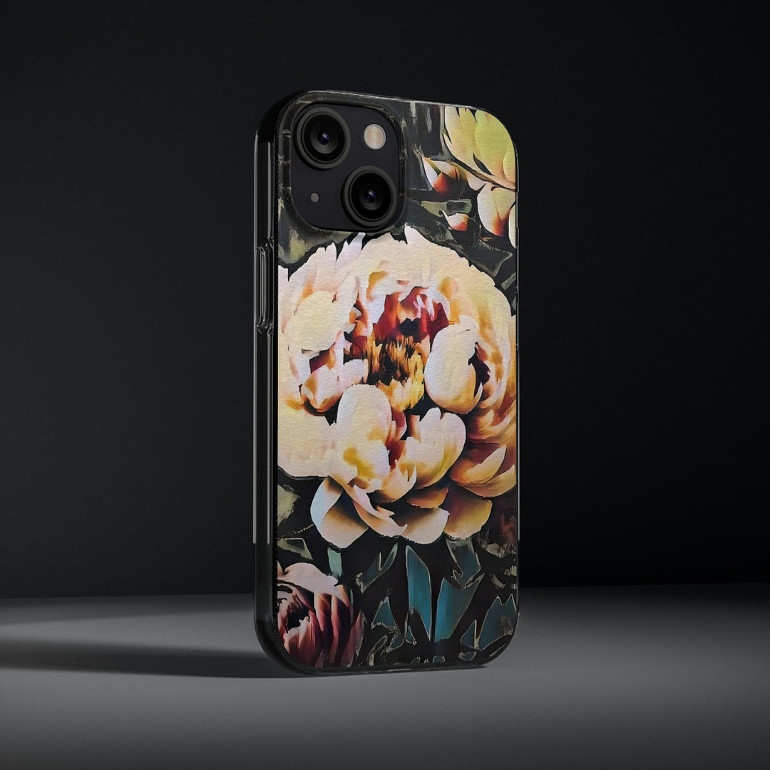 Painted Peony Soft Phone Cases