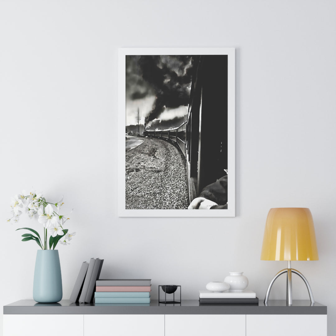 TRAIN RIDES TO HEARTBREAK STATION Framed Vertical Poster