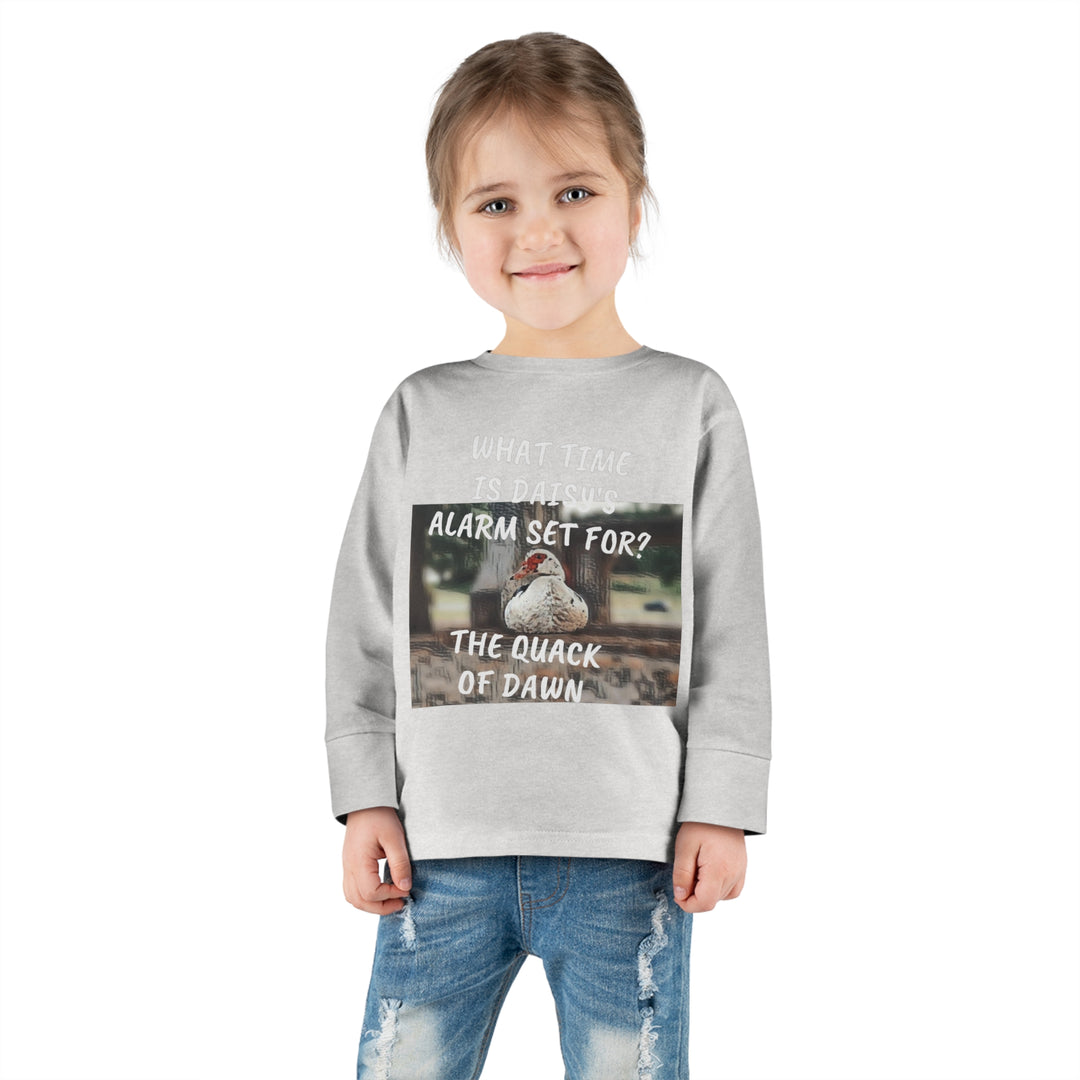 Daisy Duck has Jokes Toddler Long Sleeve Tee