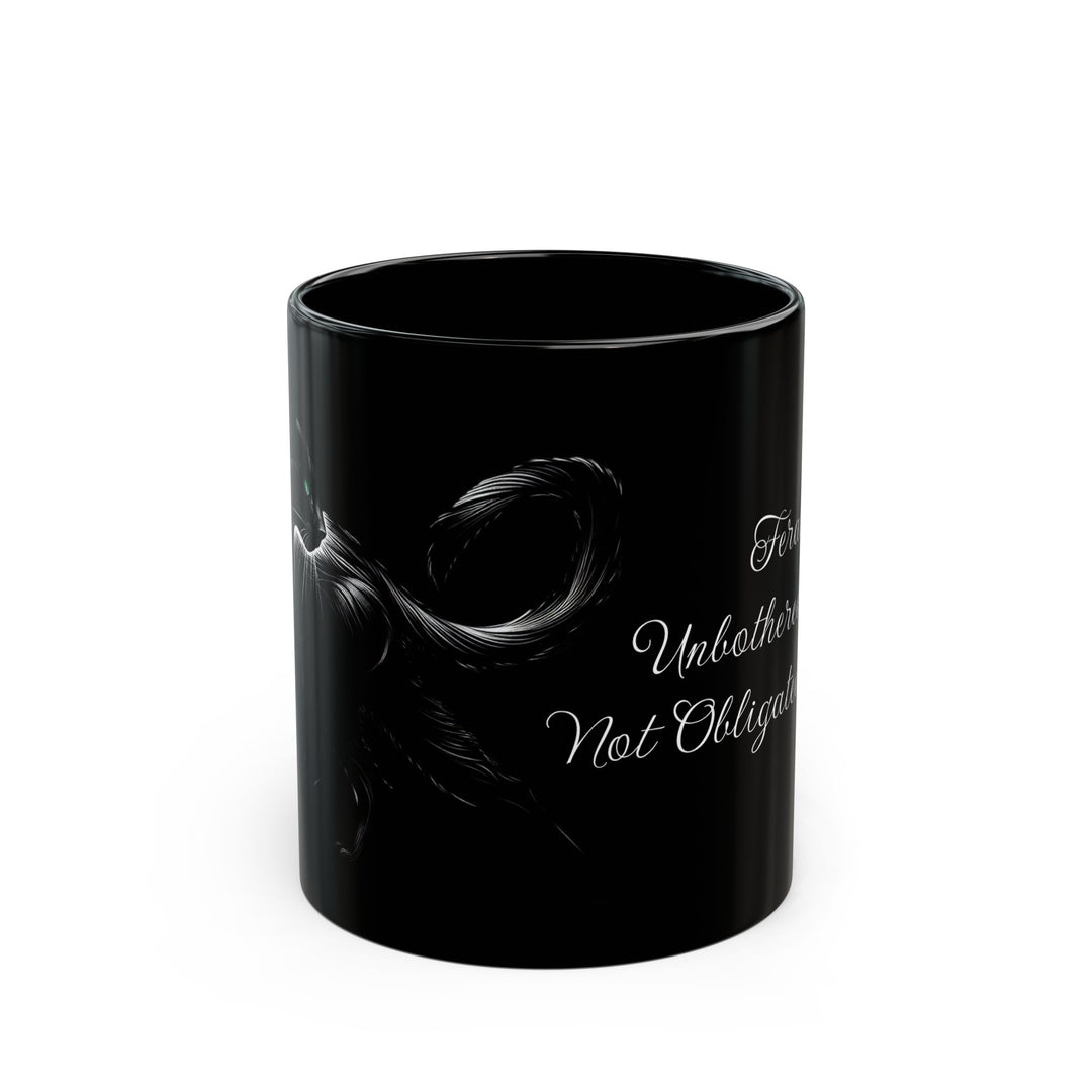 Mug - Fierce Soul Feral Cat Black Mug (11oz, 15oz)