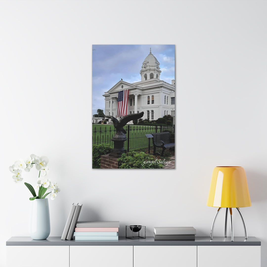 Colbert County Flag and Eagle Canvas Gallery Wraps