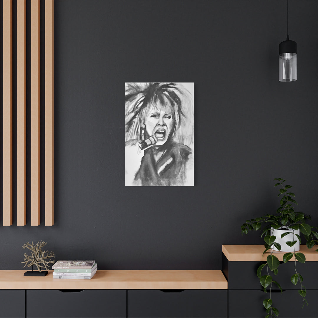 Canvas Print Tina Turner Rock and Roll Portrait