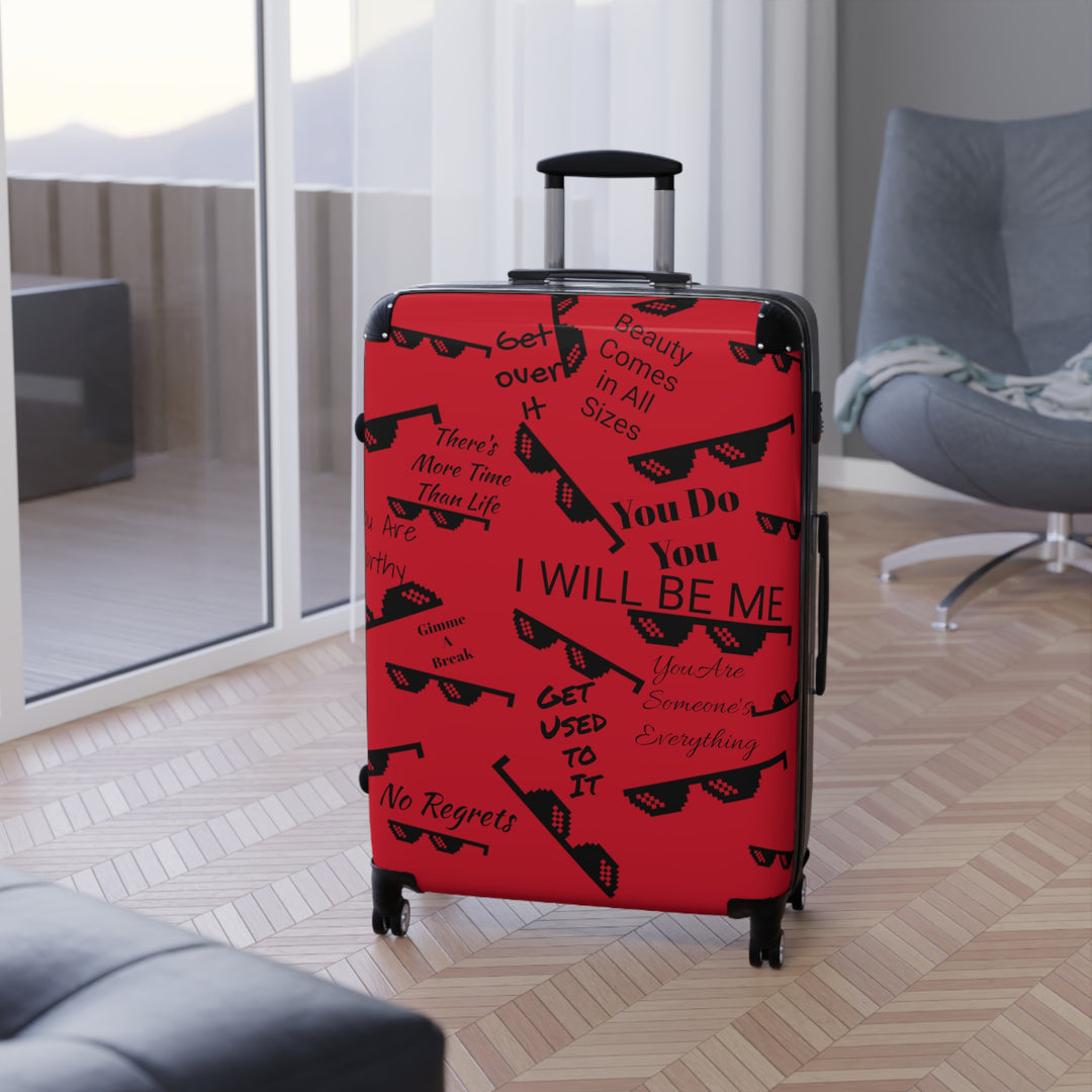 Affirmations and Sunglasses Suitcase