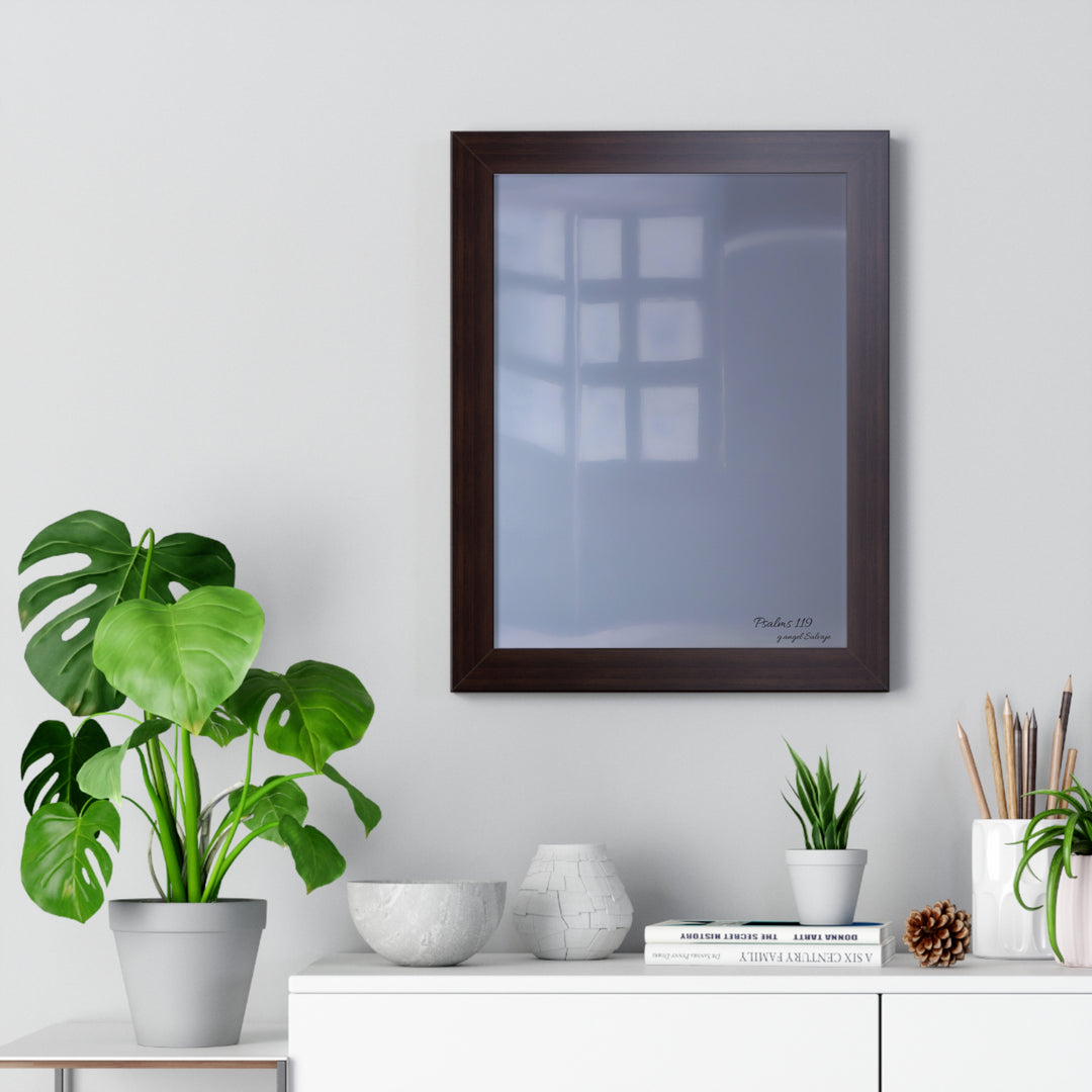 Psalms 119 Framed Vertical Poster