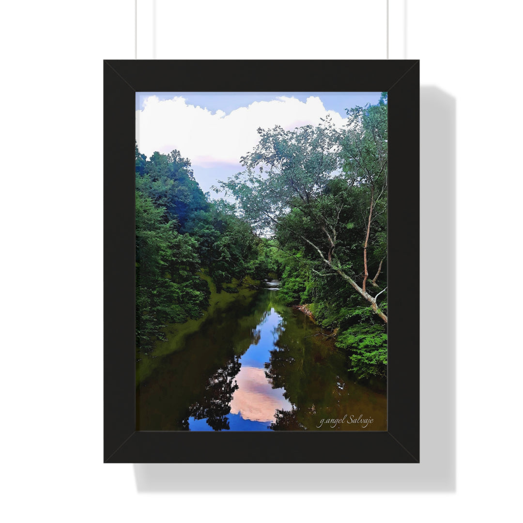 Heavenly Reflections Framed Vertical Poster