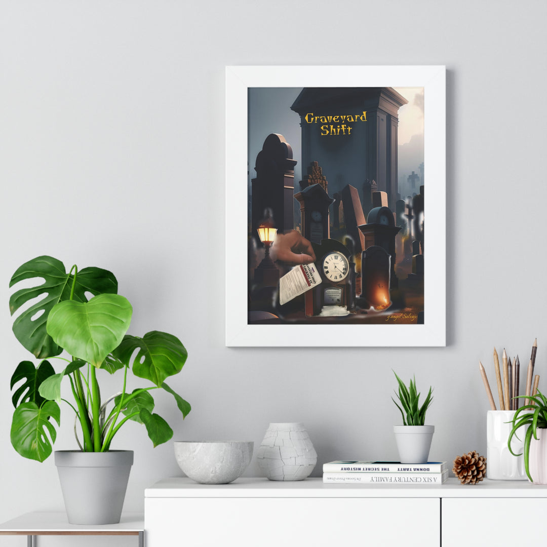 Graveyard Shift Framed Vertical Poster