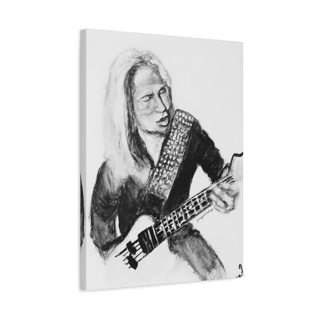 Canvas Print - Dana Strum Bass Player Portrait