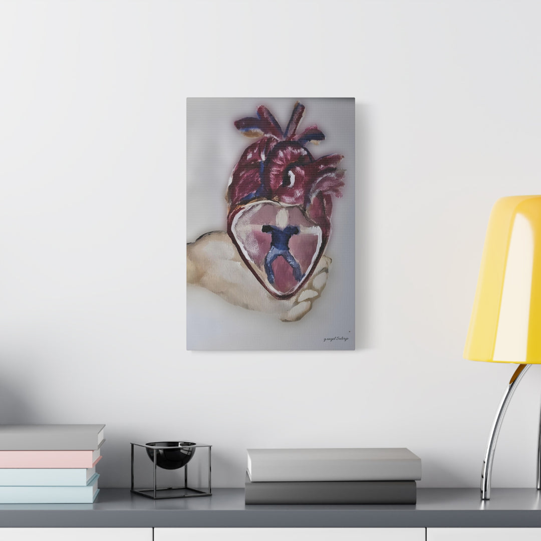 Canvas Print - Abiding Within:Extremely Whole Hearted Sleeves Painting by g angel Salvaje