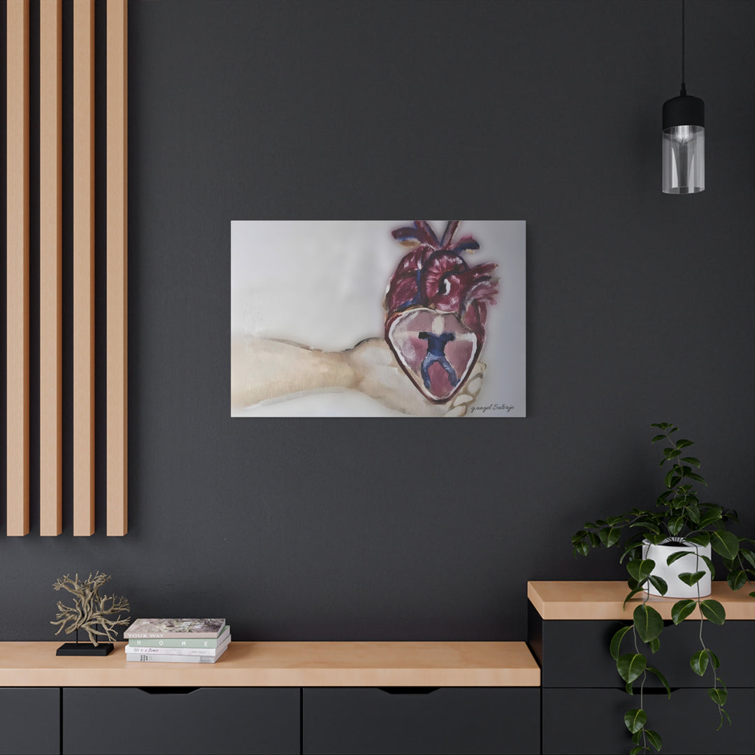Canvas Print - Abiding Within:Extremely Whole Hearted Sleeves Painting by g angel Salvaje