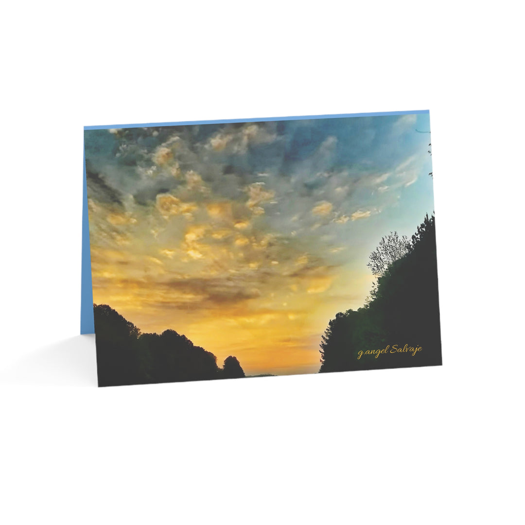 Encouragement Psalms 121 SunriseGreeting Cards Set - 1, 10, 30, 50 Pack - Perfect for Any Occasion