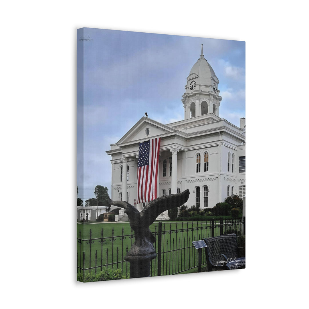 Colbert County Flag and Eagle Canvas Gallery Wraps