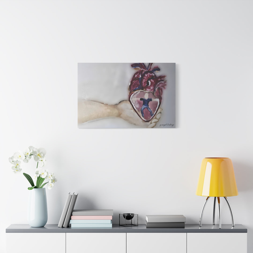Canvas Print - Abiding Within:Extremely Whole Hearted Sleeves Painting by g angel Salvaje
