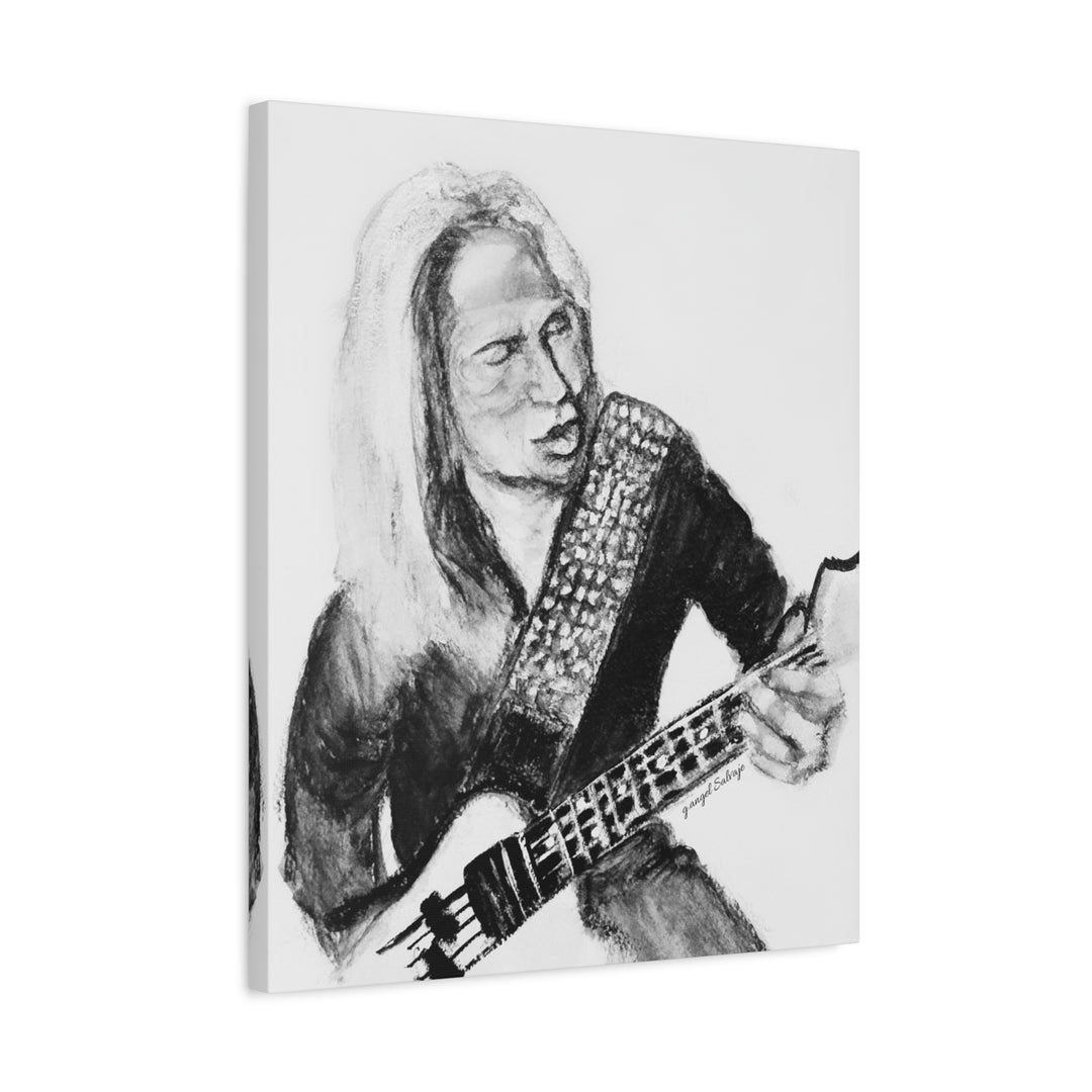 Canvas Print - Dana Strum Bass Player Portrait