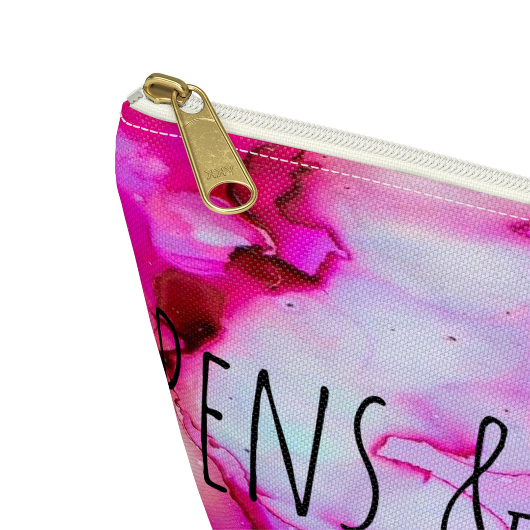 Color Swirl Pens and Pencils Accessory Pouch w T-bottom