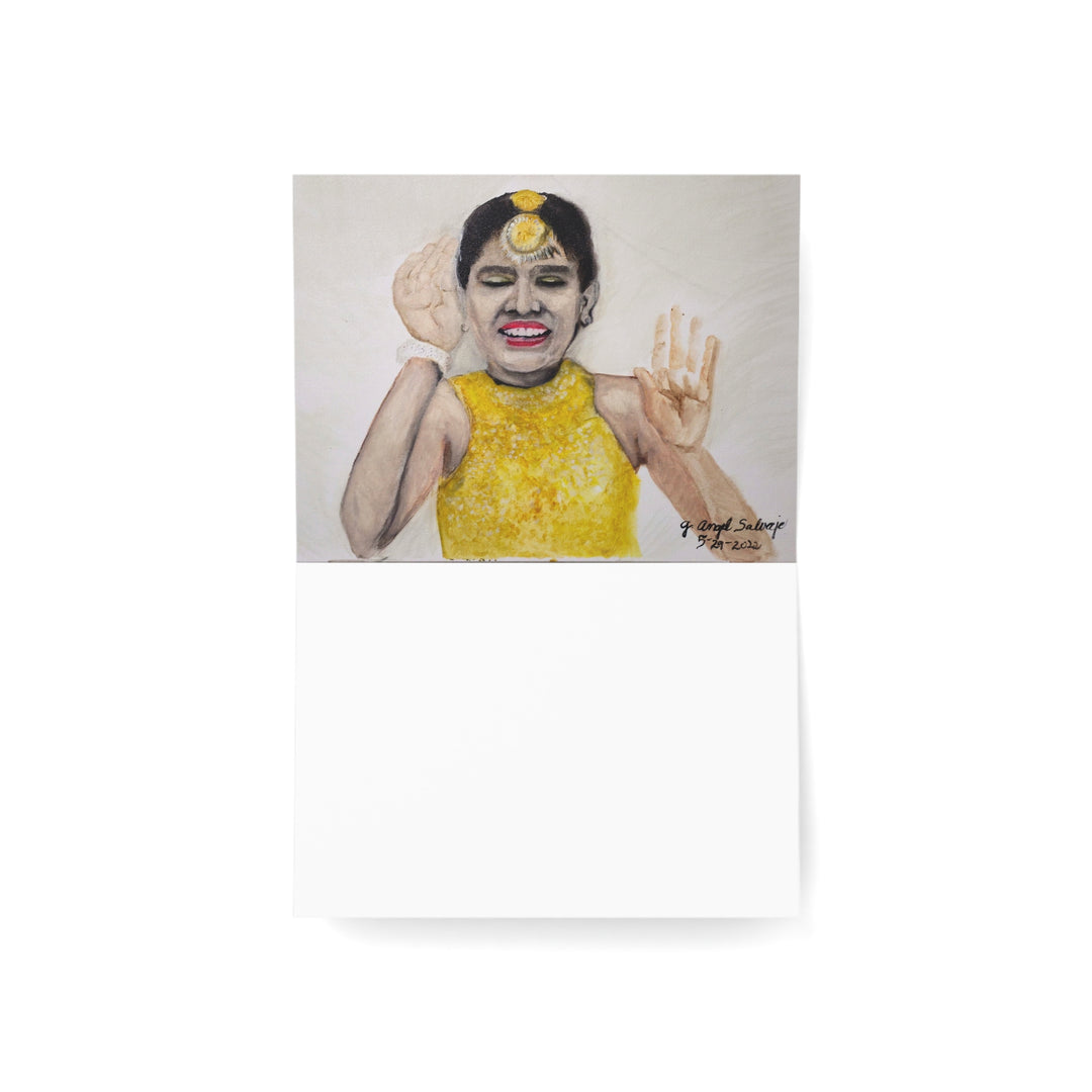 Celebrating Life with Dancing in the Streets Greeting Cards - Handcrafted Designs for All Occasions - Set of 1, 10, 30, 50