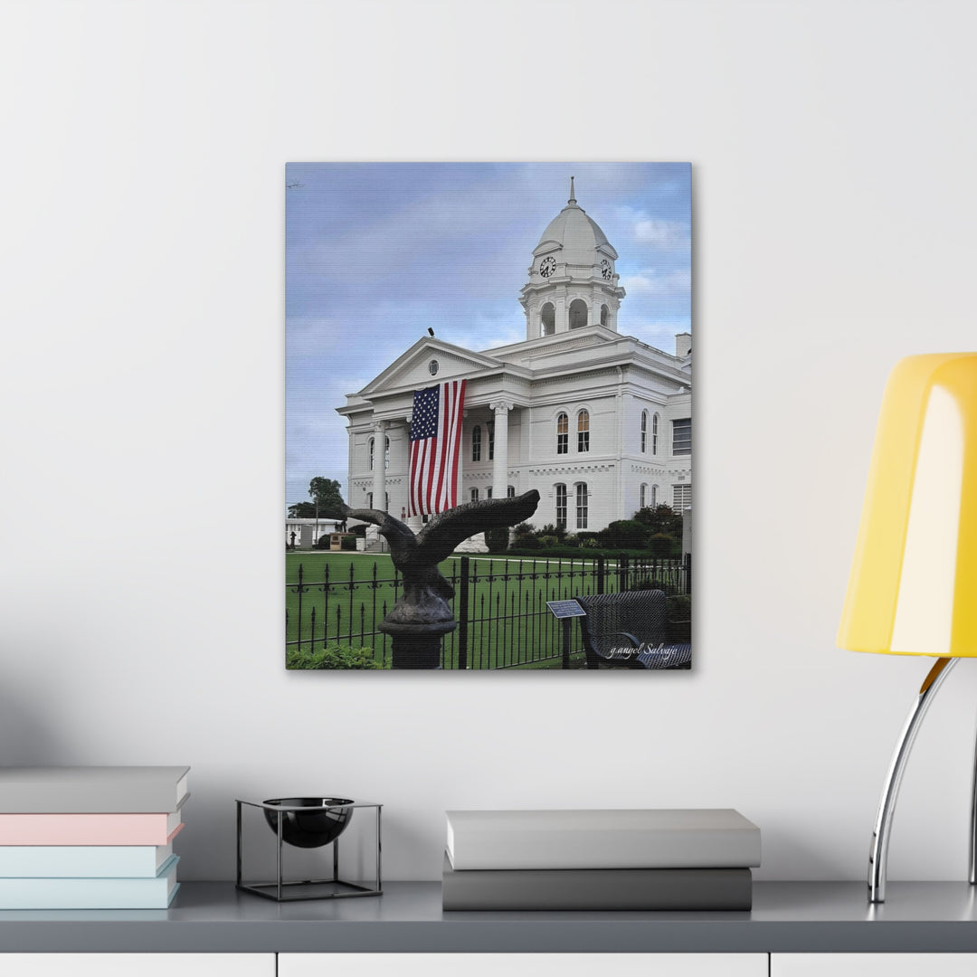 Colbert County Flag and Eagle Canvas Gallery Wraps