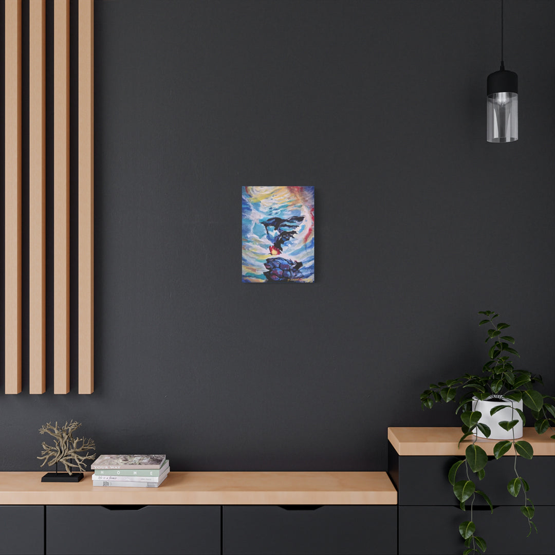 Canvas Painting Print - Courageous Beyond Understanding by g angel Salvaje