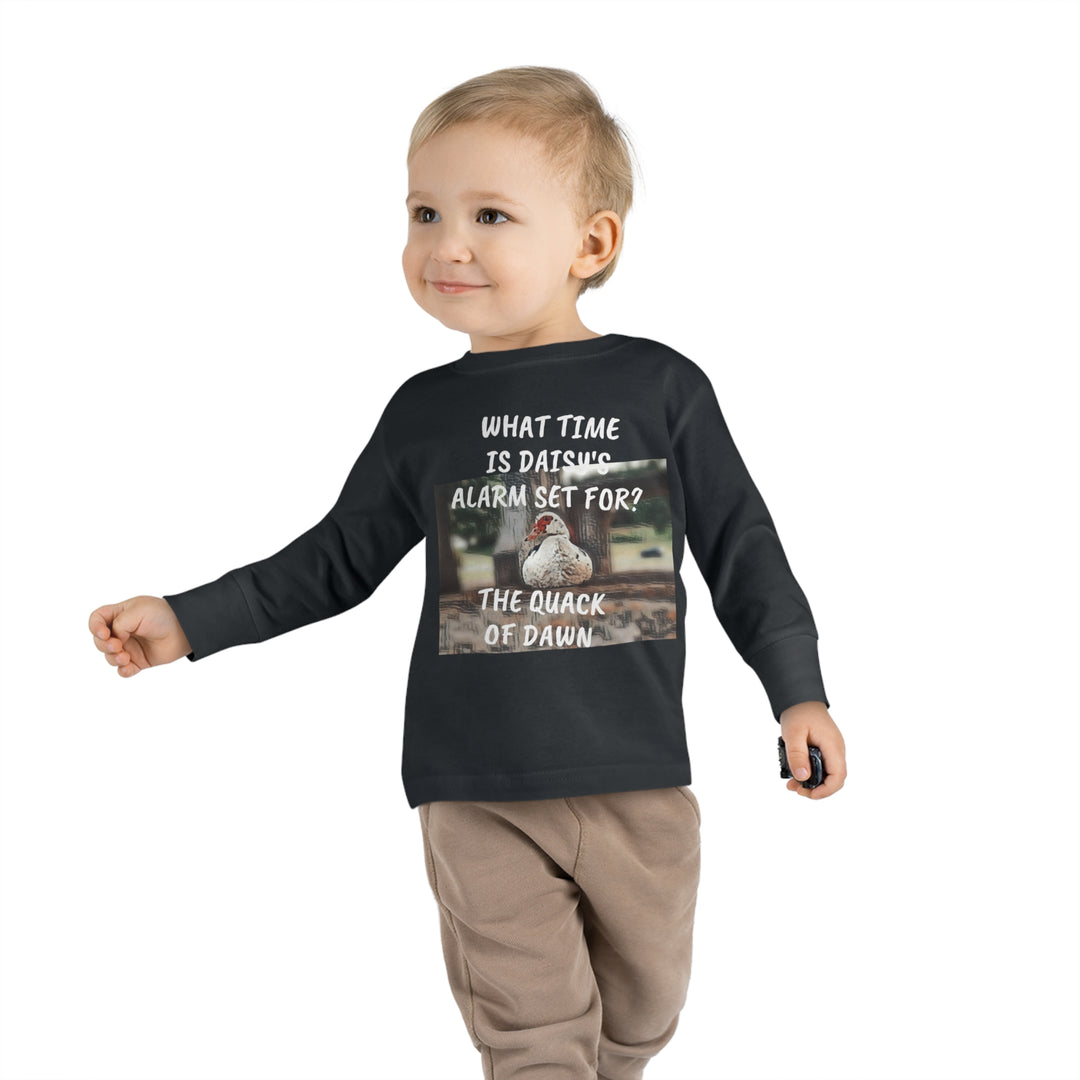 Daisy Duck has Jokes Toddler Long Sleeve Tee