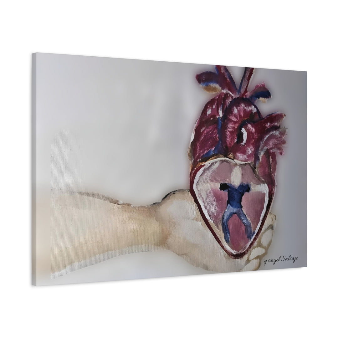 Canvas Print - Abiding Within:Extremely Whole Hearted Sleeves Painting by g angel Salvaje