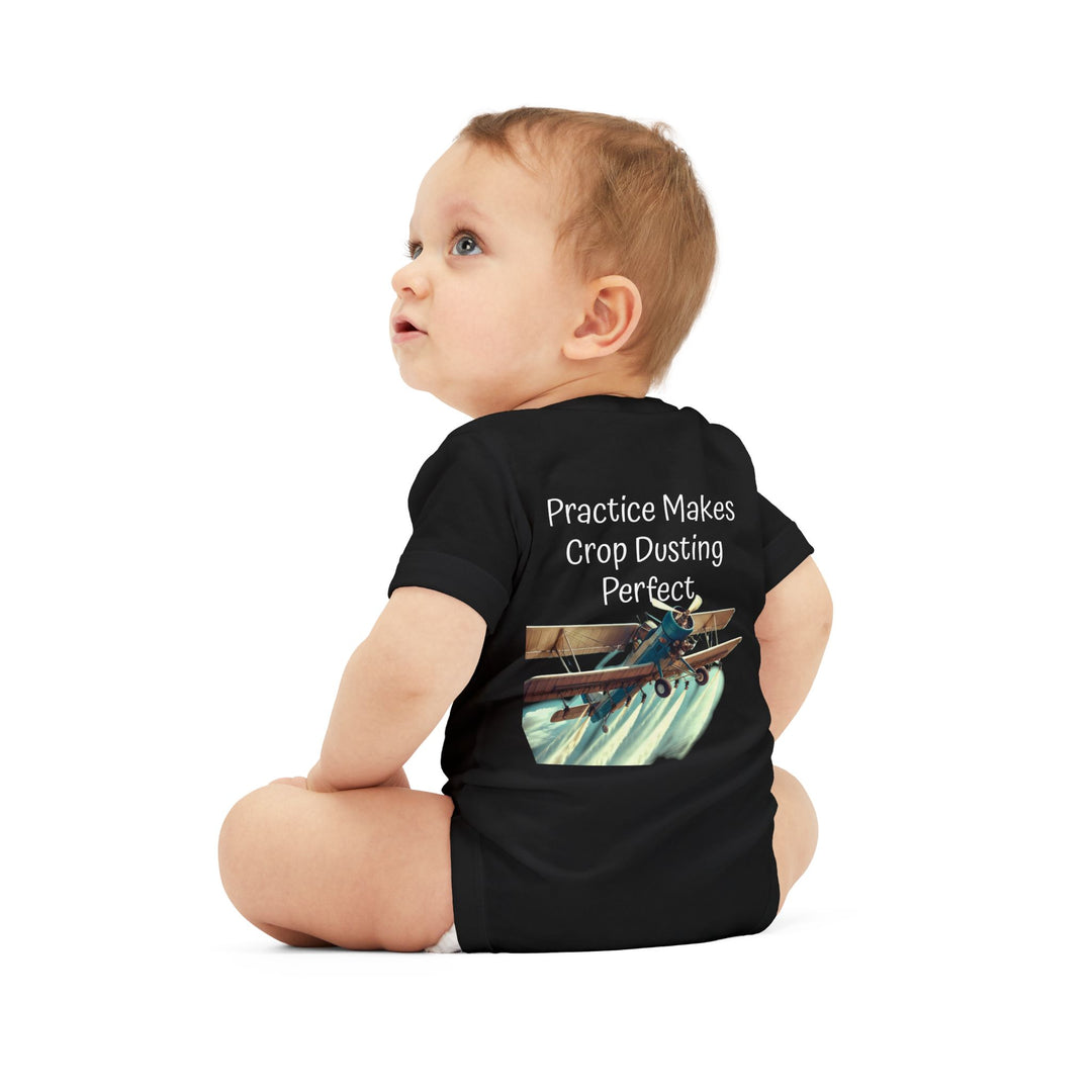 Onesie - Funny Baby Crop Duster Infant Jersey One Piece