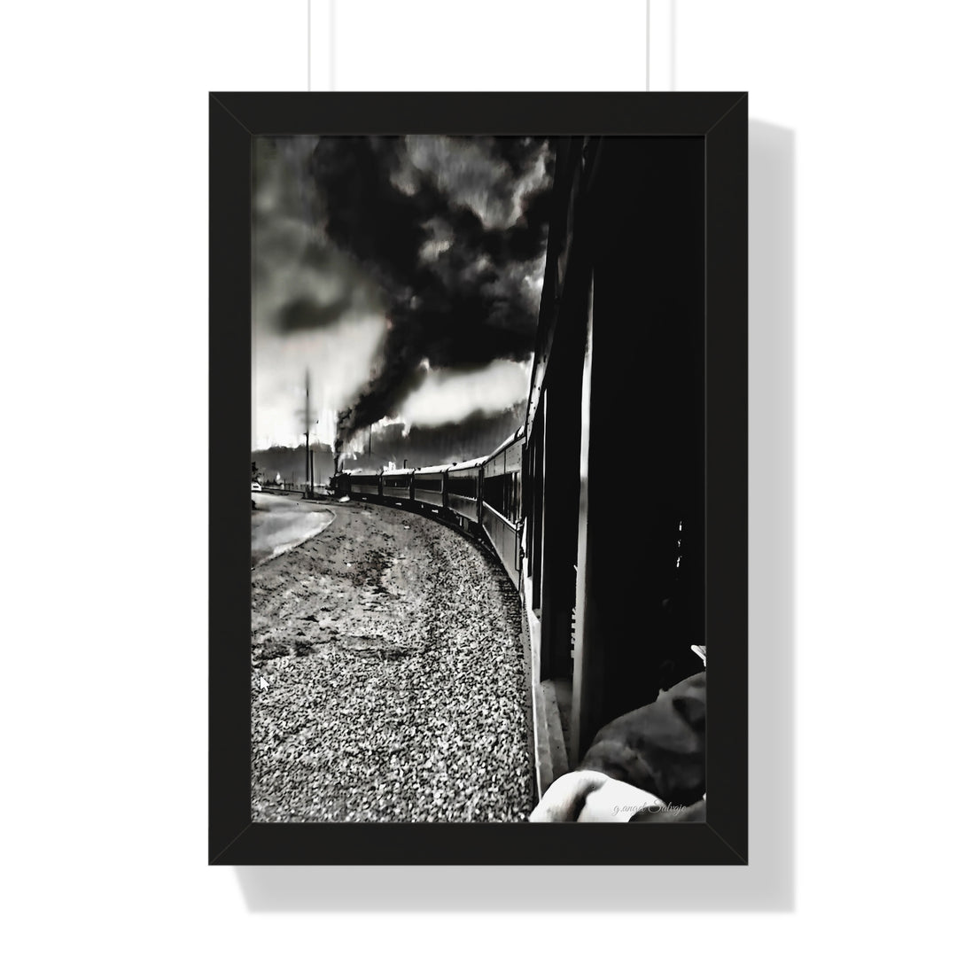 TRAIN RIDES TO HEARTBREAK STATION Framed Vertical Poster