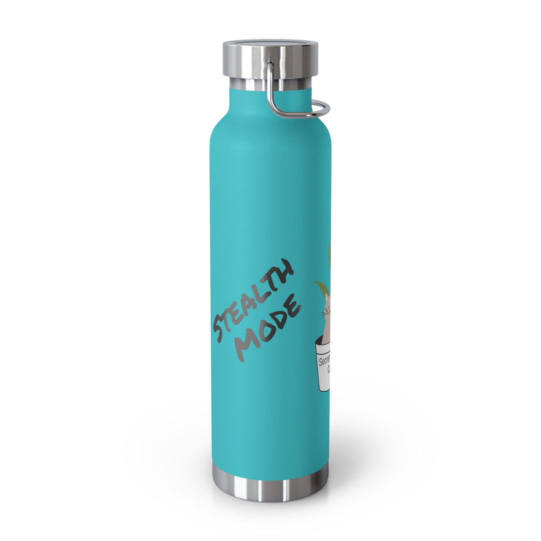 Secret Agent Cat Copper Vacuum Insulated Bottle, 22oz