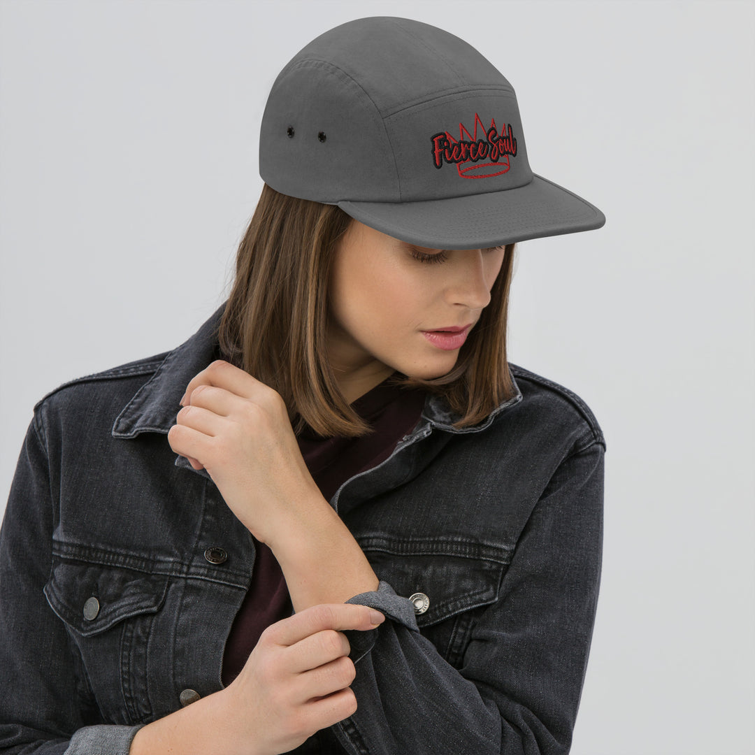 Fierce Soul, Red /Red Five Panel Cap
