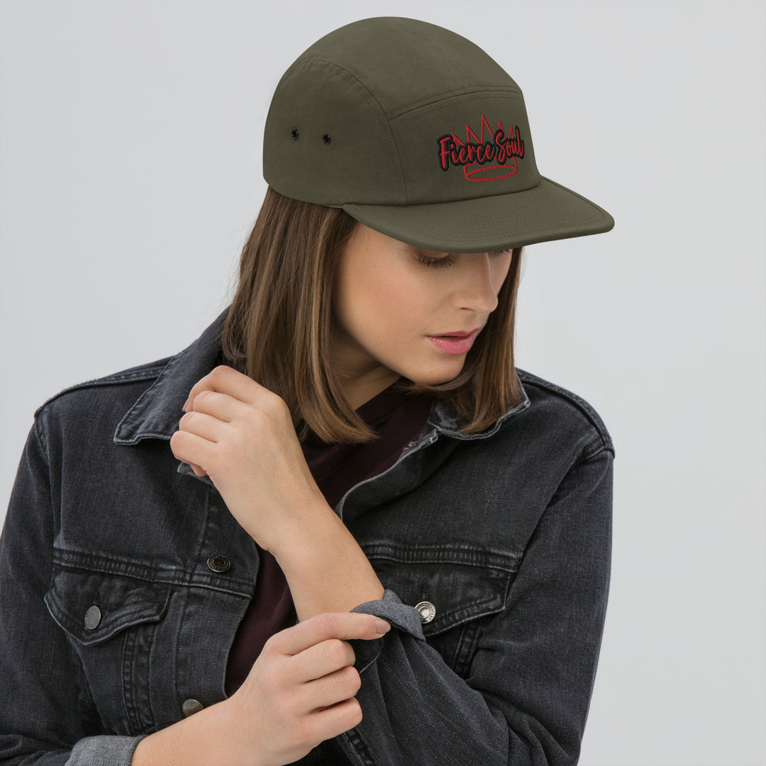 Fierce Soul, Red /Red Five Panel Cap