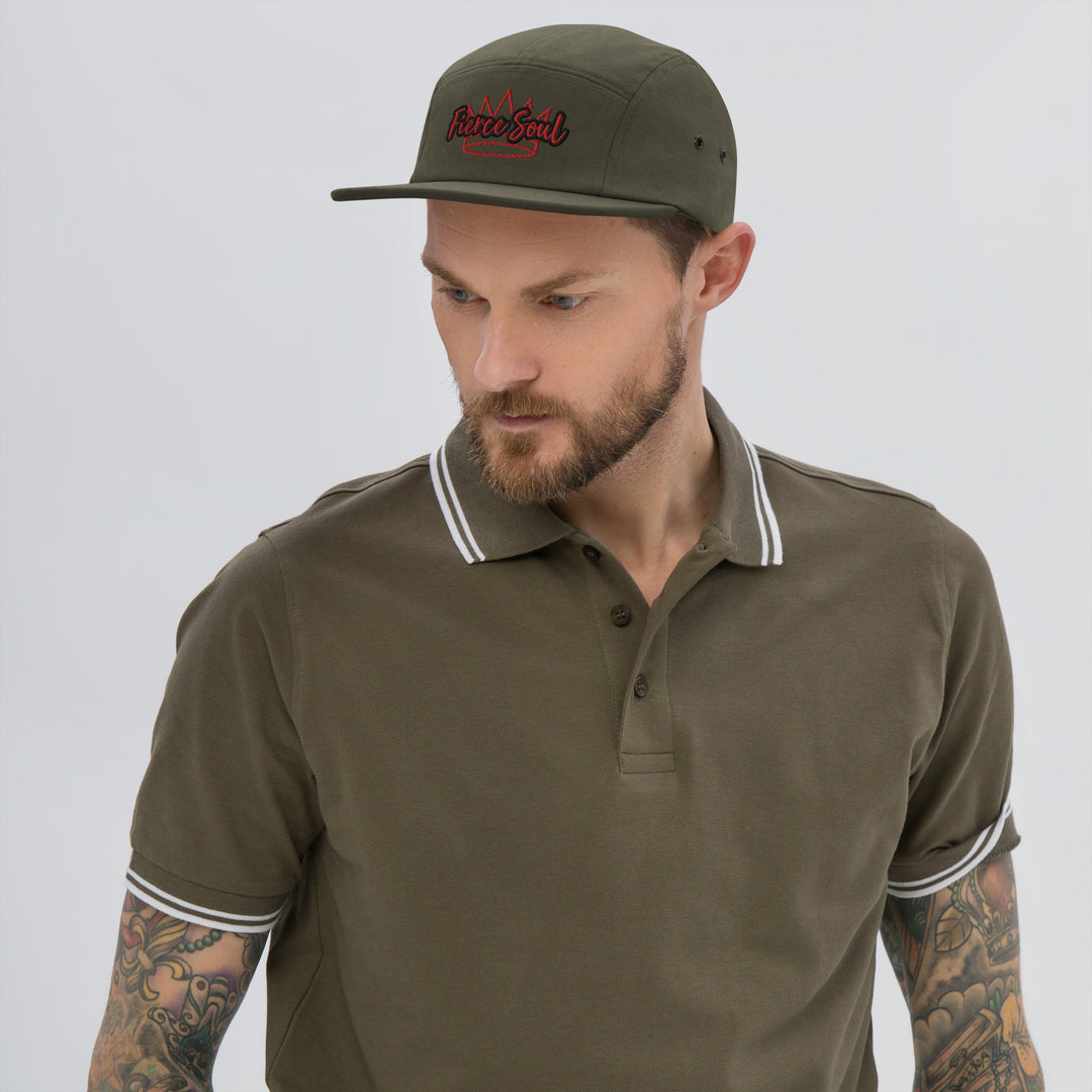 Fierce Soul, Red /Red Five Panel Cap