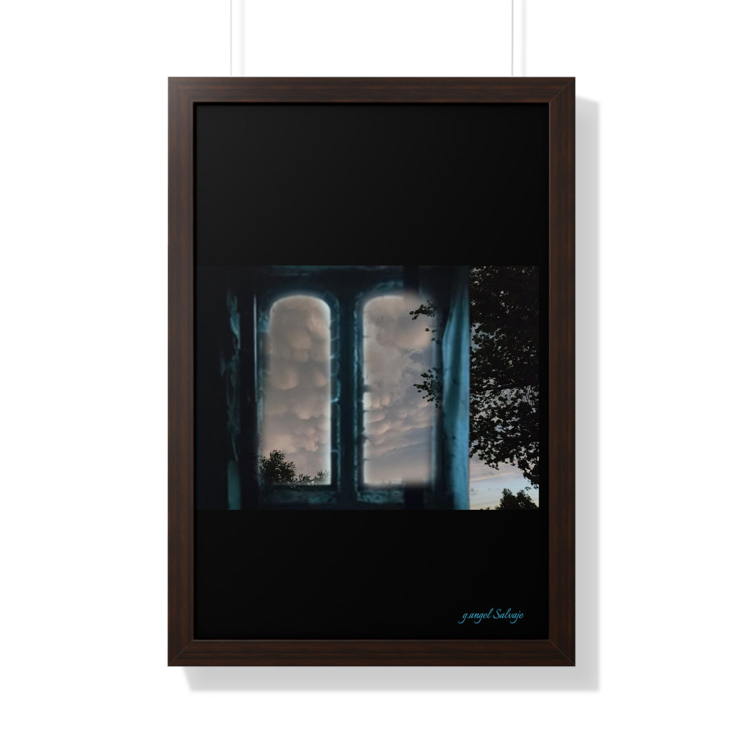 Walk into the Sky Framed Vertical Poster